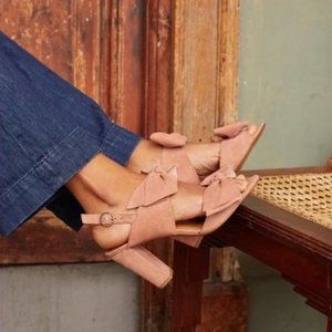 Sézane sandals: SANDALES HIGH SILVIA COLOR : BLUSH in size 38/US 7